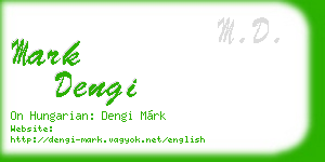 mark dengi business card