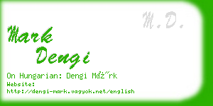 mark dengi business card